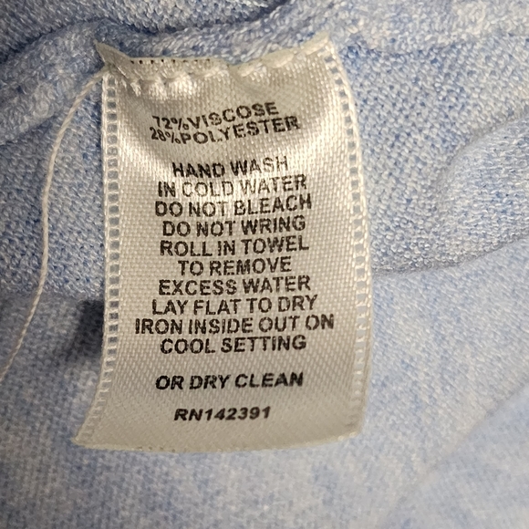 Project J ChambrayPolka Dot Sweater Size Small - Picture 8 of 8